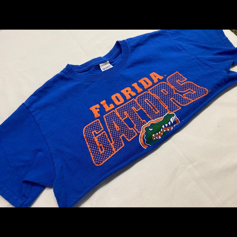 Light washed cropped Florida gators tee